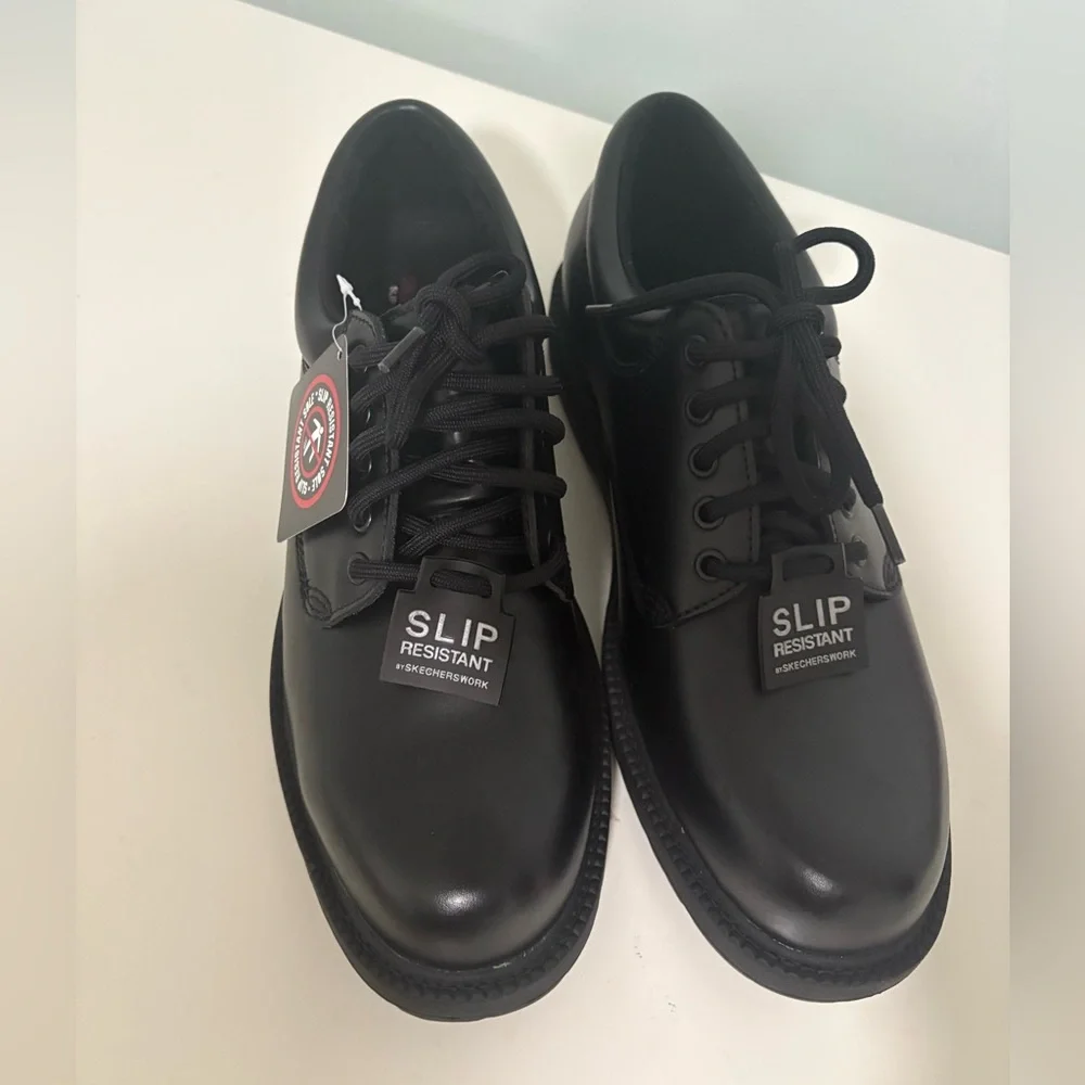 Skechers Slip Resistant Work Shoes Cottonwood Cantix Black Size 11.5 NEW! - Picture 4 of 14